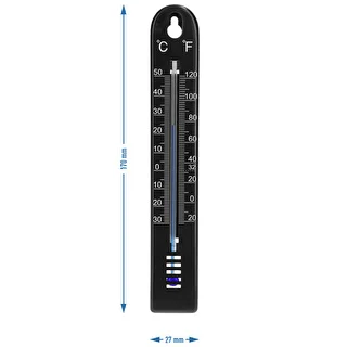 Termometr uniwersalny (-30 do +50°C), 17 cm, czarny – zdjęcie 4