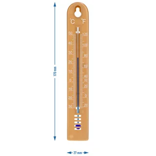Termometr uniwersalny (-30 do +50°C), 17 cm, jasnobrązowy – zdjęcie 4