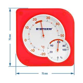 Termometr wewnętrzny bimetaliczny z higrometrem (-20 do +50°C) mix – zdjęcie 6