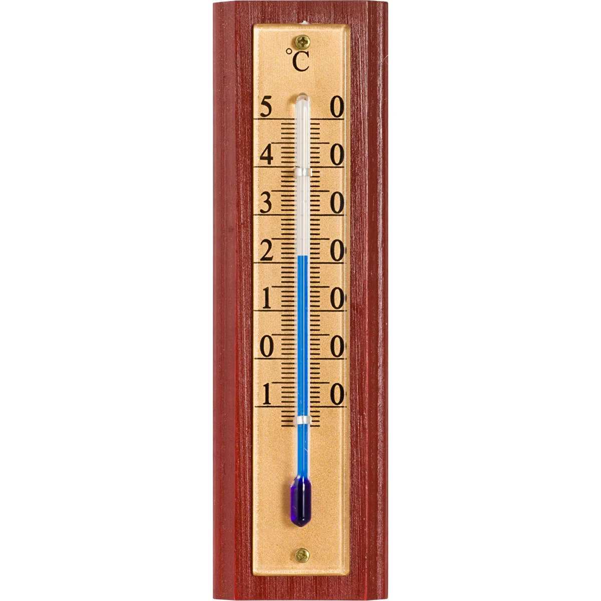 Termometr pokojowy ze złotą skalą (-10°C do +50°C) 12cm