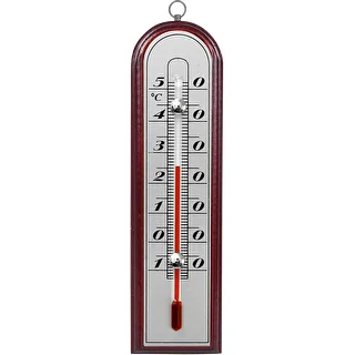 Termometr pokojowy ze srebrną skalą (-10°C do +50°C) 16cm mix – zdjęcie 2