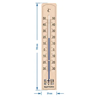 Termometr pokojowy ze wzmocnioną ochroną kapilary (-30°C do +50°C) 20cm – zdjęcie 2