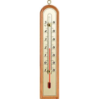 Termometr pokojowy ze złotą skalą (-10°C do +50°C) 22cm, mix