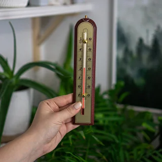Termometr pokojowy ze złotą skalą (-10°C do +50°C) 22cm, mix – zdjęcie 3