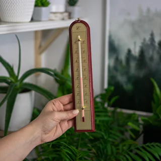 Termometr pokojowy ze złotą skalą (-10°C do +60°C) 25cm mix – zdjęcie 6