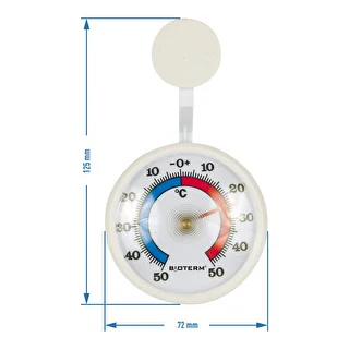 Termometr uniwersalny, samoprzylepny (-50°C do +50°C) Ø 7,2cm – zdjęcie 2