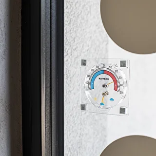 Termometr uniwersalny z higrometrem transparentny, samoprzylepny (-50°C do +50°C) – zdjęcie 3