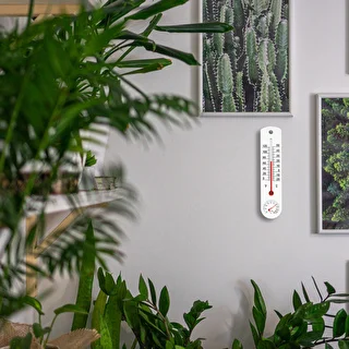 Termometr uniwersalny biały z higrometrem (-20°C do +50°C) 25cm – zdjęcie 5