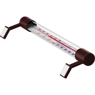 Termometr zewnętrzny brązowy (-50°C do +50°C) 22cm – zdjęcie 4