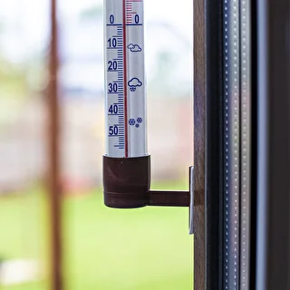 Termometr zewnętrzny brązowy (-60°C do +50°C) 23cm – zdjęcie 4