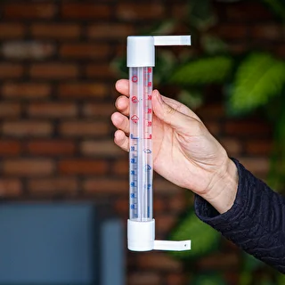 Termometr zewnętrzny z transparentną skalą (-70°C do +50°C) 23cm mix – zdjęcie 4