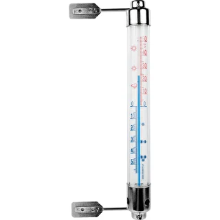 Termometr zewnętrzny z metalową oprawą (-50°C do +50°C) 20cm – zdjęcie 1
