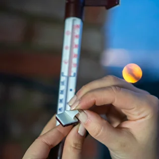 Termometr zewnętrzny brązowy (-50°C do +50°C) 18cm – zdjęcie 6