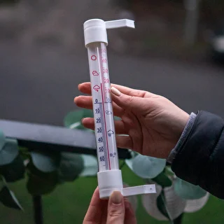 Termometr zewnętrzny biały (-50°C do +50°C) 18cm – zdjęcie 4