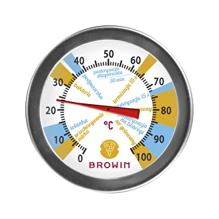 Termometr serowarski (0°C do +100°C) 19,8cm – zdjęcie 2