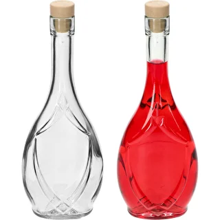 Butelka ozdobna ICONA 500 ml, z korkiem-grzybkiem, 1 szt. – zdjęcie 3