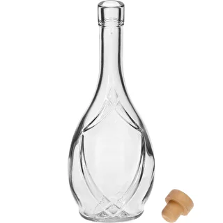 Butelka ozdobna ICONA 500 ml, z korkiem-grzybkiem, 1 szt. – zdjęcie 2