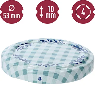 Zakrętka fi 53 kratka - 10 szt. – zdjęcie 4