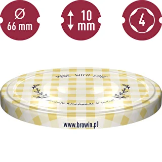 Zakrętka fi 66 kratka - 10 szt. – zdjęcie 10