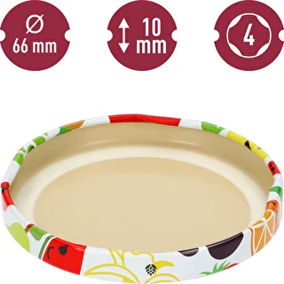 Zakrętka fi 66/4 owoce - 10 szt. – zdjęcie 4