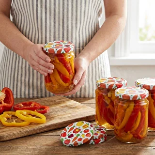 Zakrętka z nadrukiem - wzór Warzywa, fi 82/6, 10 szt. – zdjęcie 5