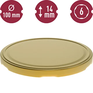 Zakrętka fi 100 złote - 10 szt. – zdjęcie 3