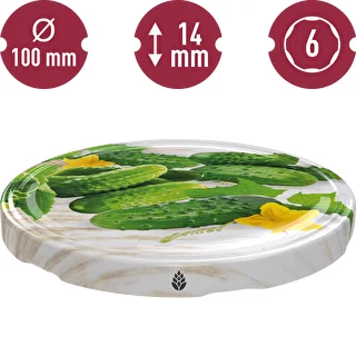 Zakrętka fi100 ogórki mix - 10szt. – zdjęcie 7