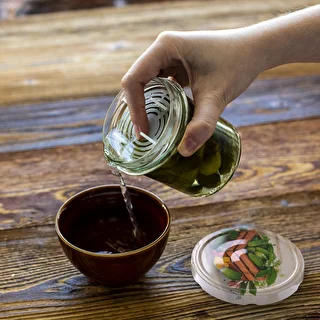 Słoik 350 ml z zakrętką i dociskiem - 6 szt. – zdjęcie 12