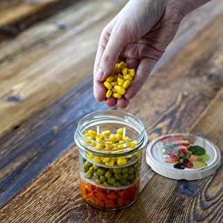 Słoik 350 ml z zakrętką i dociskiem - 6 szt. – zdjęcie 14