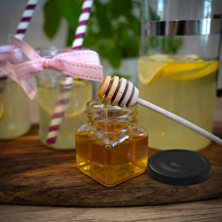 Słoik twist off 120ml - Cztery kąty fi 53 z czarną zakrętką, 6szt – zdjęcie 9