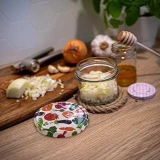 Słoik TO 235 ml z kolorową zakrętką fi82 - 6szt. – zdjęcie 14
