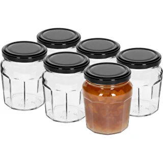 Słoik Konfitura 230ml z zak. czarną fi63/4 - 6szt – zdjęcie 2