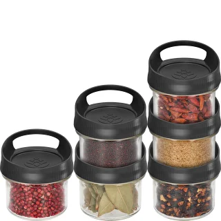 Pojemnik szklany 235 ml, z zakrętką do zawieszania – zdjęcie 3