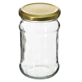 Słoik TO 300 ml ze złotą zakrętką fi 66 - 6szt. – zdjęcie 2