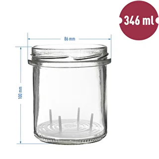 Słoik 350 ml z zakrętką i dociskiem - 6 szt. – zdjęcie 7