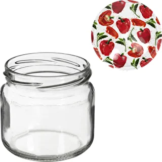 Słoik TO 370 ml z zakrętką kolorową fi82/6- 6 szt. – zdjęcie 8