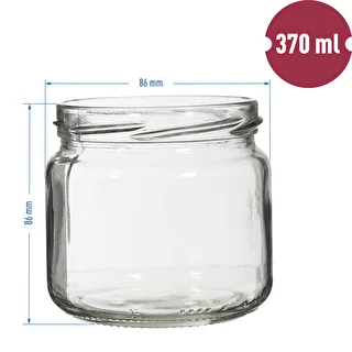 Słoik TO 370 ml z zakrętką kolorową fi82/6- 6 szt. – zdjęcie 4
