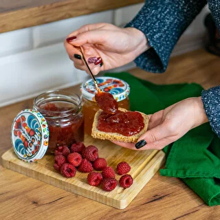 Słoik TO 370 ml z zakrętką kolorową fi82/6- 6 szt. – zdjęcie 10
