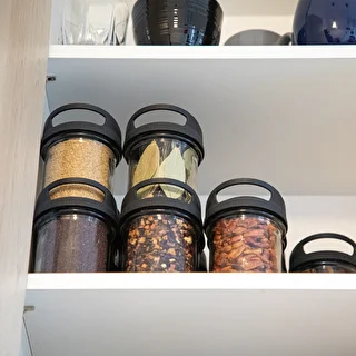Pojemnik szklany 350 ml, z zakrętką do zawieszania – zdjęcie 7