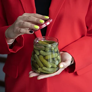 Słoik twist-off 500ml "Odwrócona Amfora" z bordową zakrętką fi 82/6, 6 szt. – zdjęcie 10