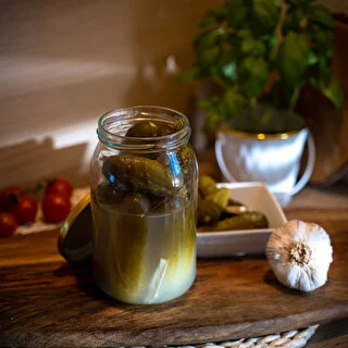 Słoik TO 900 ml z zakrętką złotą fi 82/6 - 6 szt. – zdjęcie 9