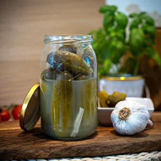 Słoik TO 900 ml z zakrętką złotą fi 82/6 - 6 szt. – zdjęcie 13