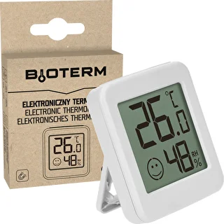 Termometr elektroniczny ze wskaźnikiem komfortu, biały – zdjęcie 7