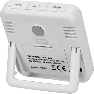 Termometr elektroniczny ze wskaźnikiem komfortu, biały – zdjęcie 5
