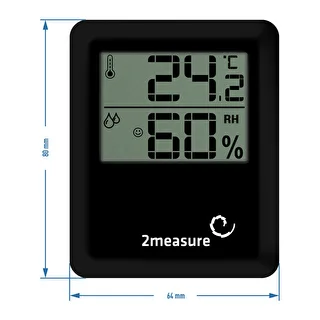 Stacja pogodowa – elektroniczna, bezprzewodowa, czarna – zdjęcie 6
