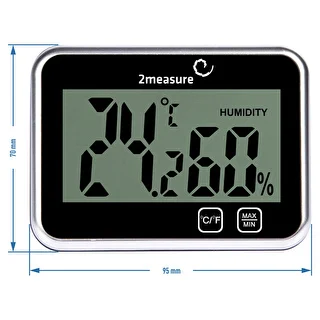 Stacja pogodowa – elektroniczna, bezprzewodowa, czarna – zdjęcie 7