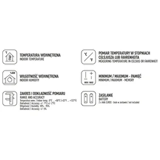 Stacja pogodowa – elektroniczna, bezprzewodowa, czarna – zdjęcie 6