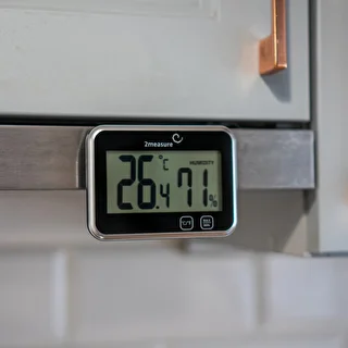 Stacja pogodowa – elektroniczna, bezprzewodowa, czarna – zdjęcie 10