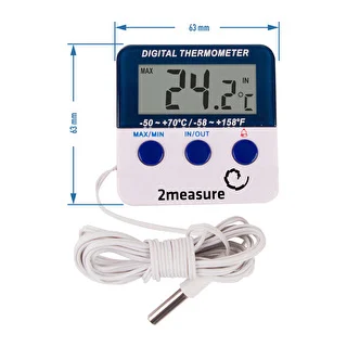 Stacja pogodowa – elektroniczna, sonda, biała – zdjęcie 2