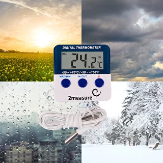 Stacja pogodowa – elektroniczna, sonda, biała – zdjęcie 10